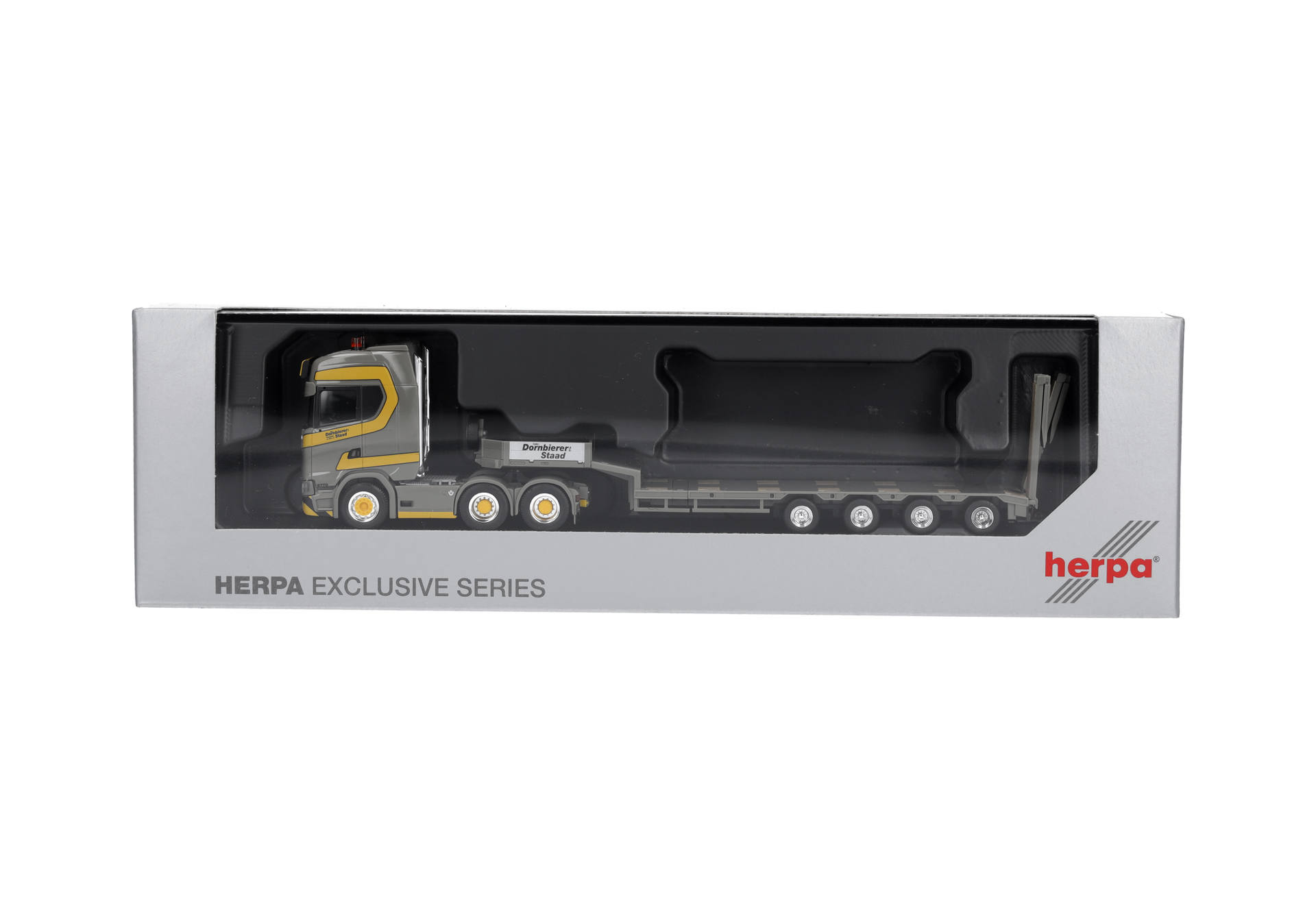 Scania CS 20 HD semi low boy semitrailer "Dornbierer" (Swiss)