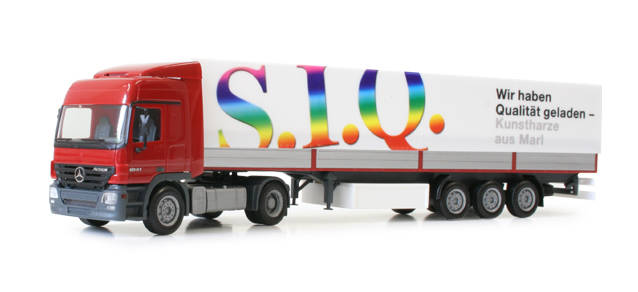 Mercedes-Benz Actros L canvas semitrailer "S.I.Q"