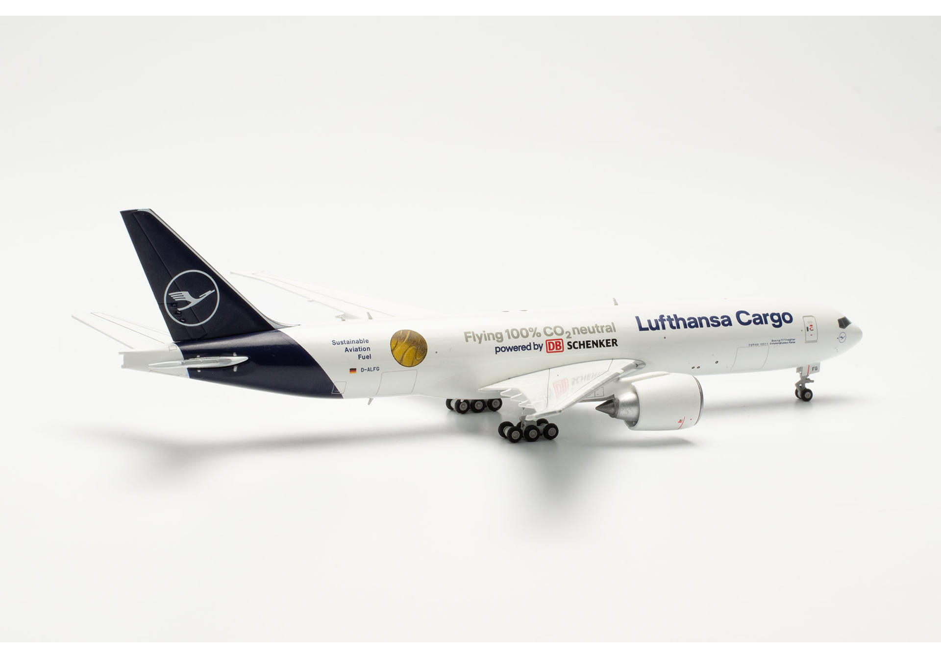 Lufthansa Cargo Boeing 777F “Sustainable Fuel - Powered by DB Schenker” - D-ALFG “Annyeonghaseyo, Korea”