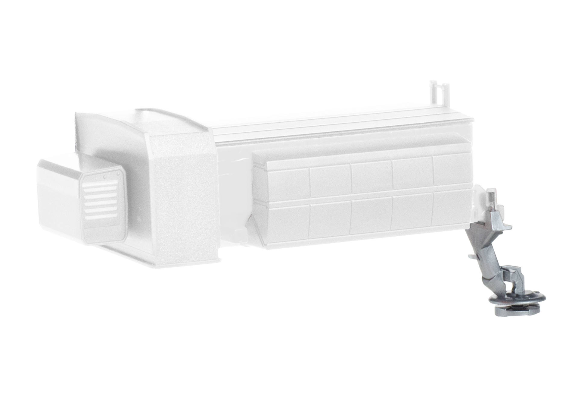 Kugelmann grit container for winter service vehicle, white