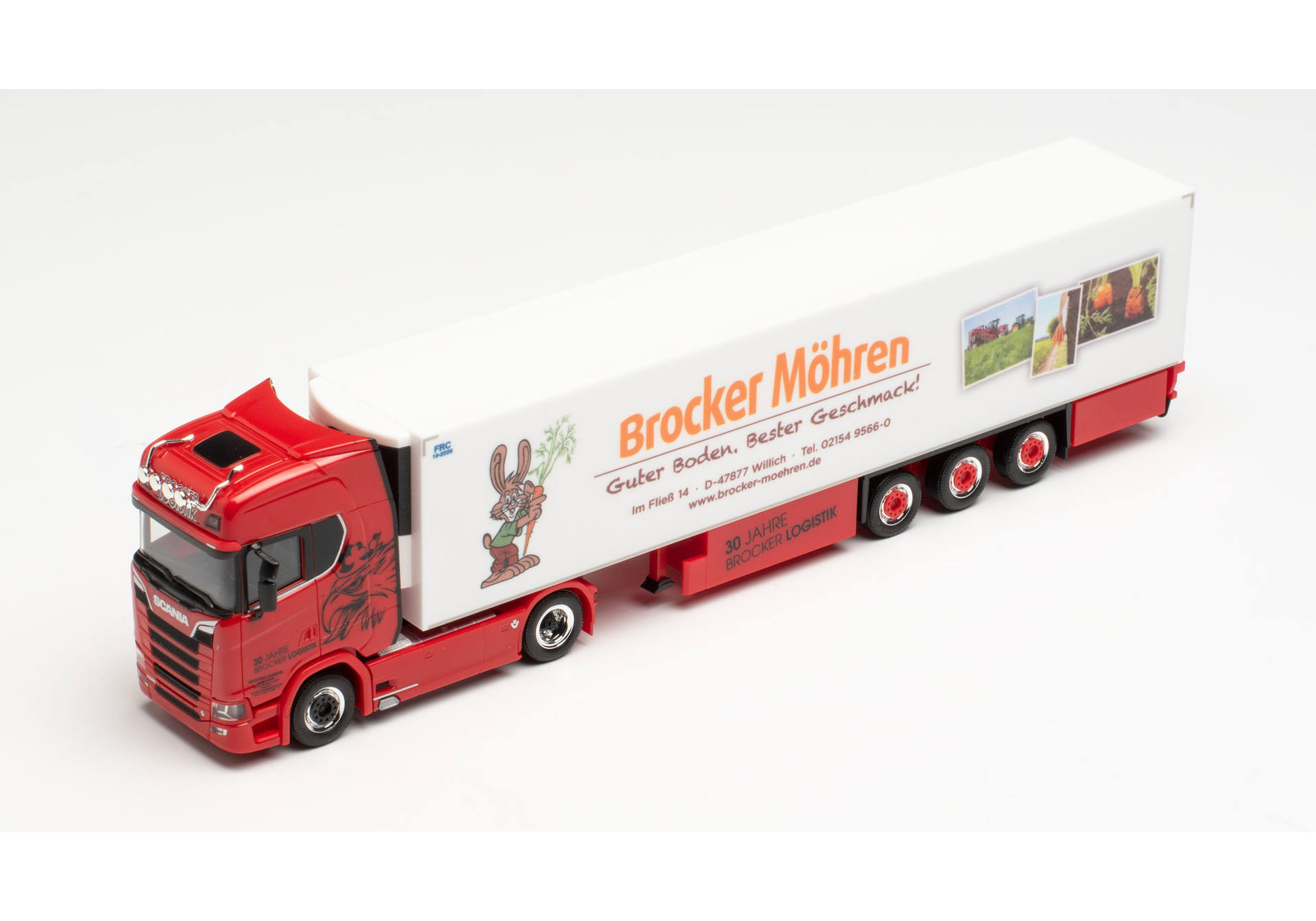 Scania CS20 HD Kühlkoffersattelzug "Brocker Logistik"