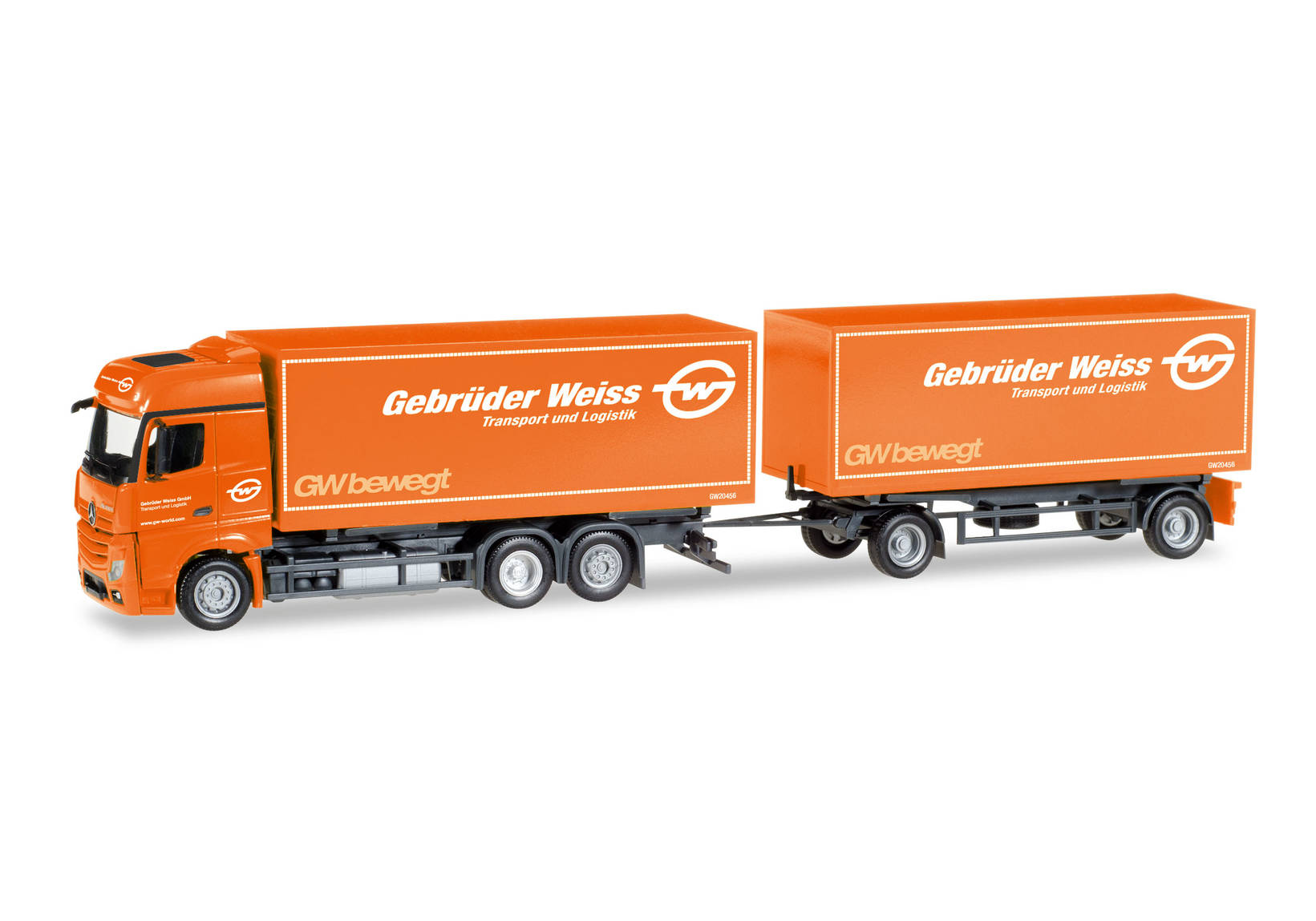 Mercedes-Benz Actros Bigspace interchangeable box trailer "Gebrüder Weiss" (A)