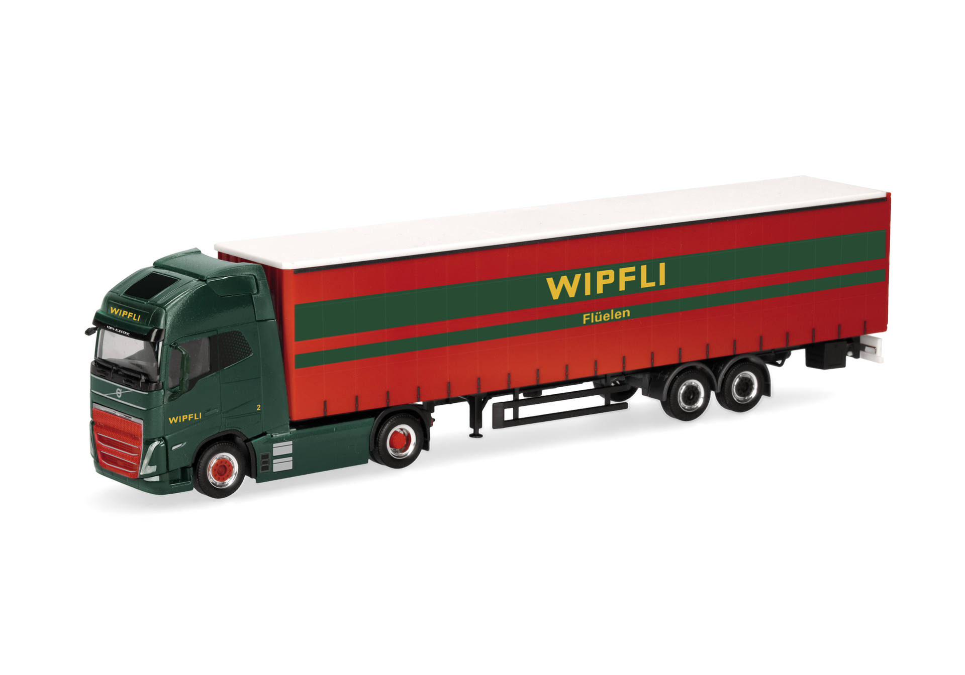 Volvo FH GL XL Electric curtain canvas semitrailer "Wipfli" (Swiss)