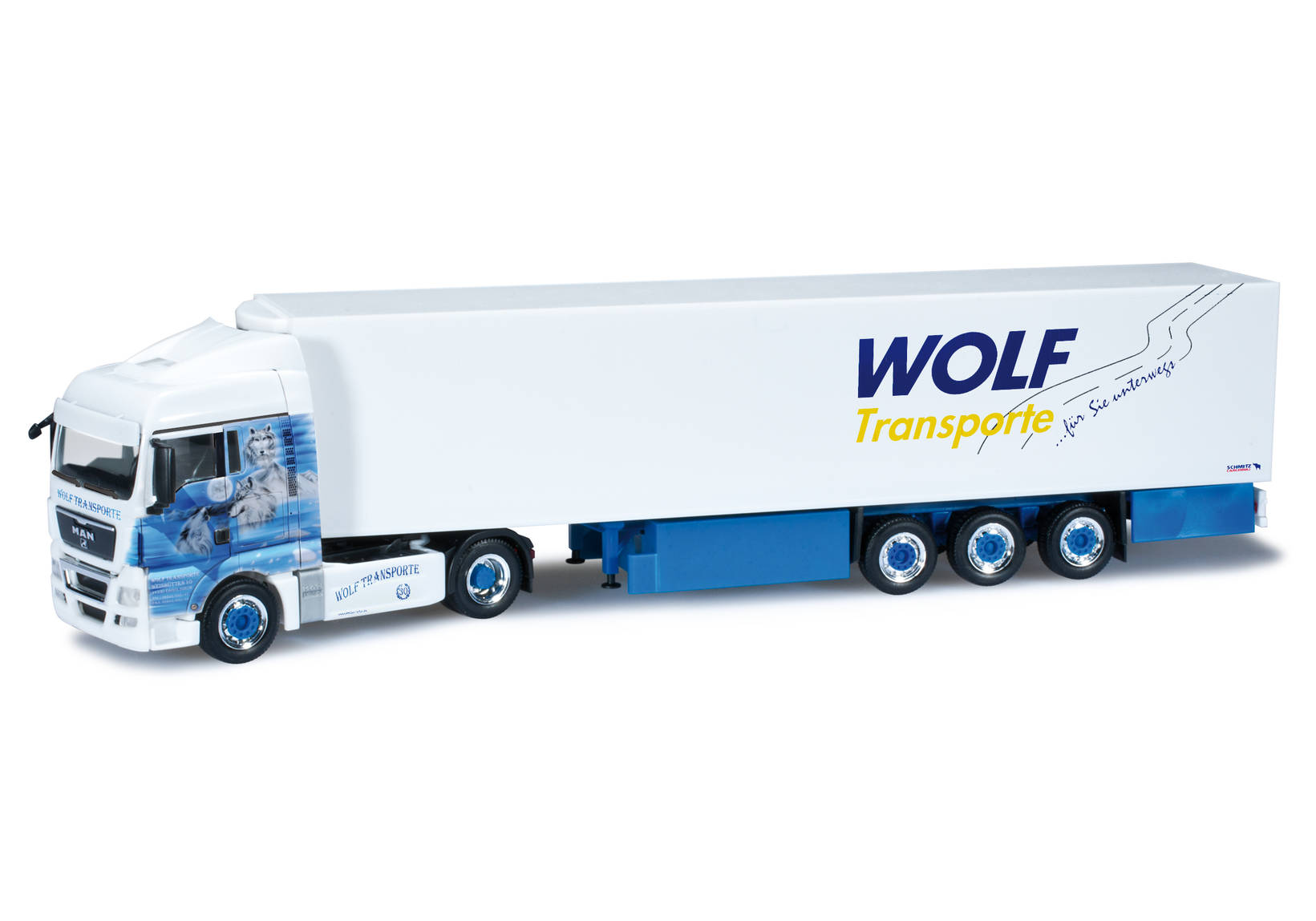 MAN TGX XLX Kühlkoffer-Sattelzug "Wolf Transporte"