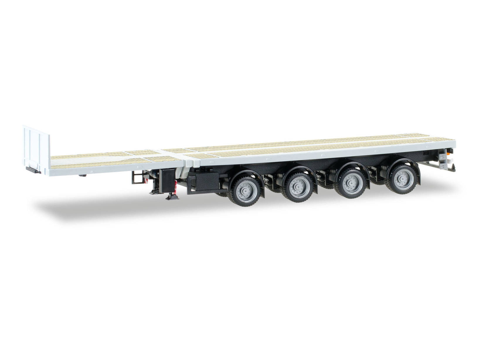 Teletrailer 4-axle, unprinted, white