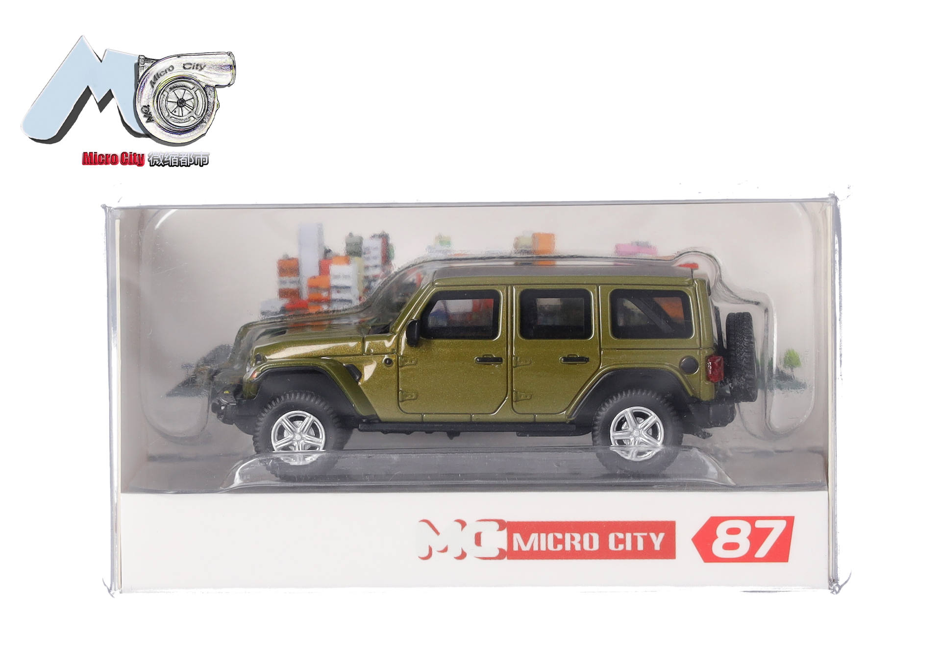 MicroCity: Jeep Wrangler, grün (ab 2017)