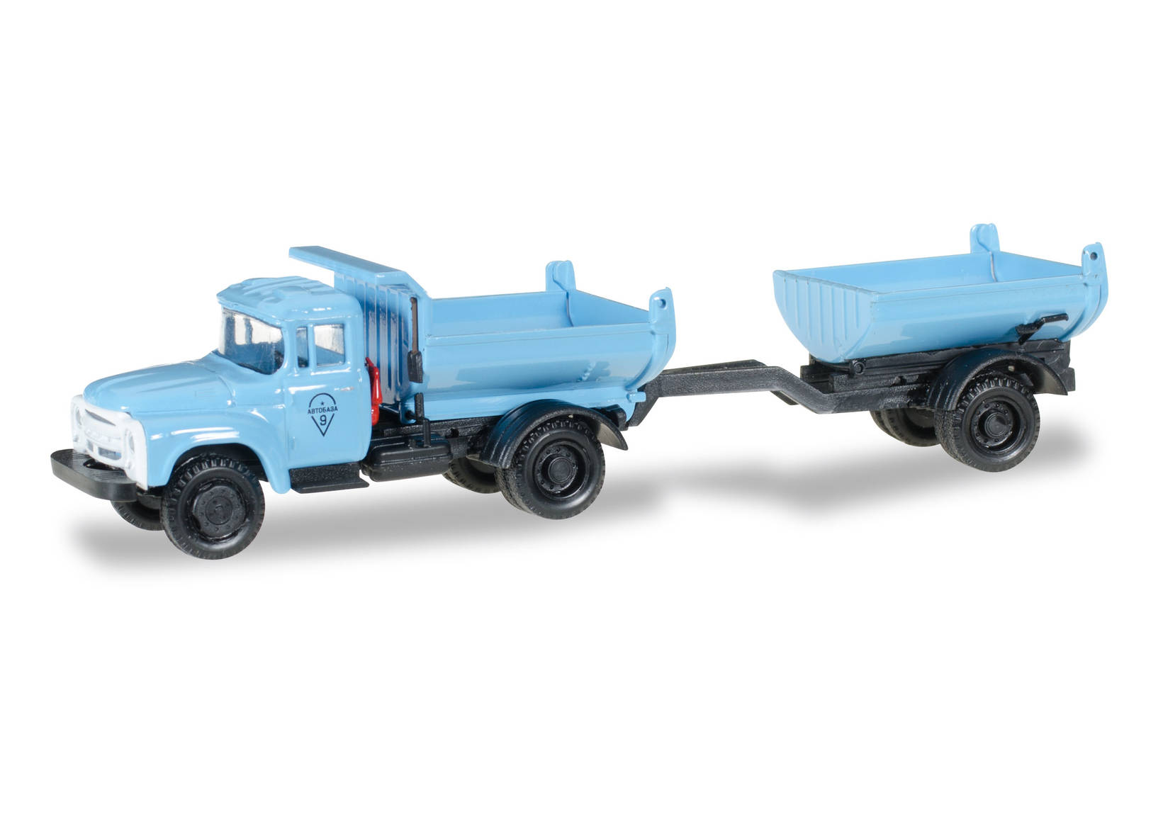 ZIL 130 Truck-mounted tipper trailer, blue