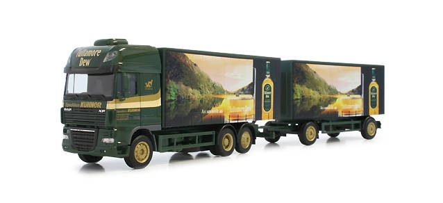 DAF XF 105 SSC curtain canvas trailer "Tullamore Dew"