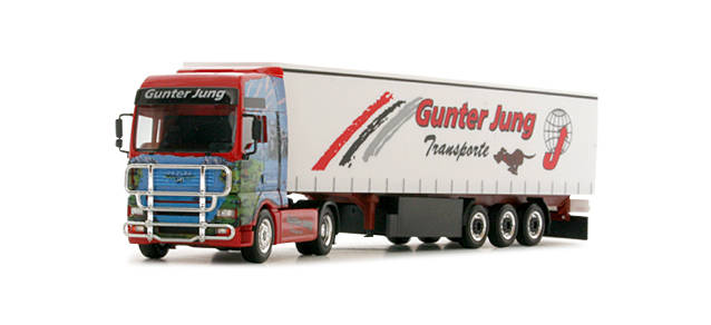 MAN TGA curtain canvas semitrailer "Gunter Jung"