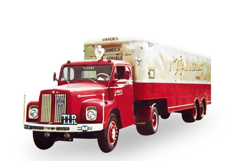 Scania LB 76 Hauber box Trailer "Woltering"