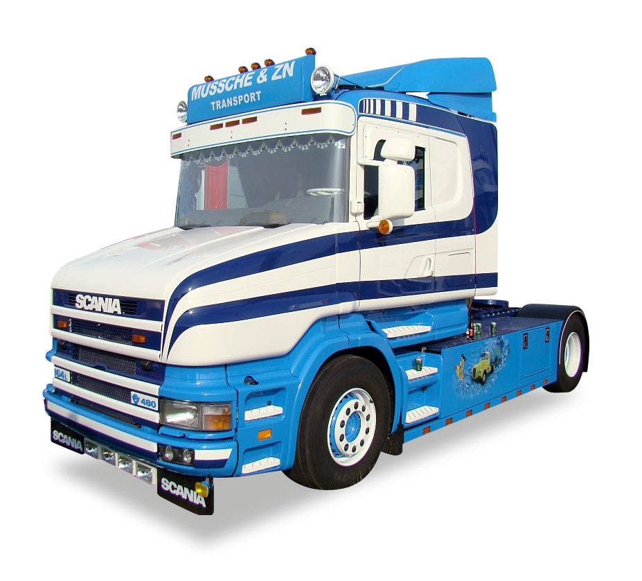 Scania Hauber rigid tractor "Peter Mussche"