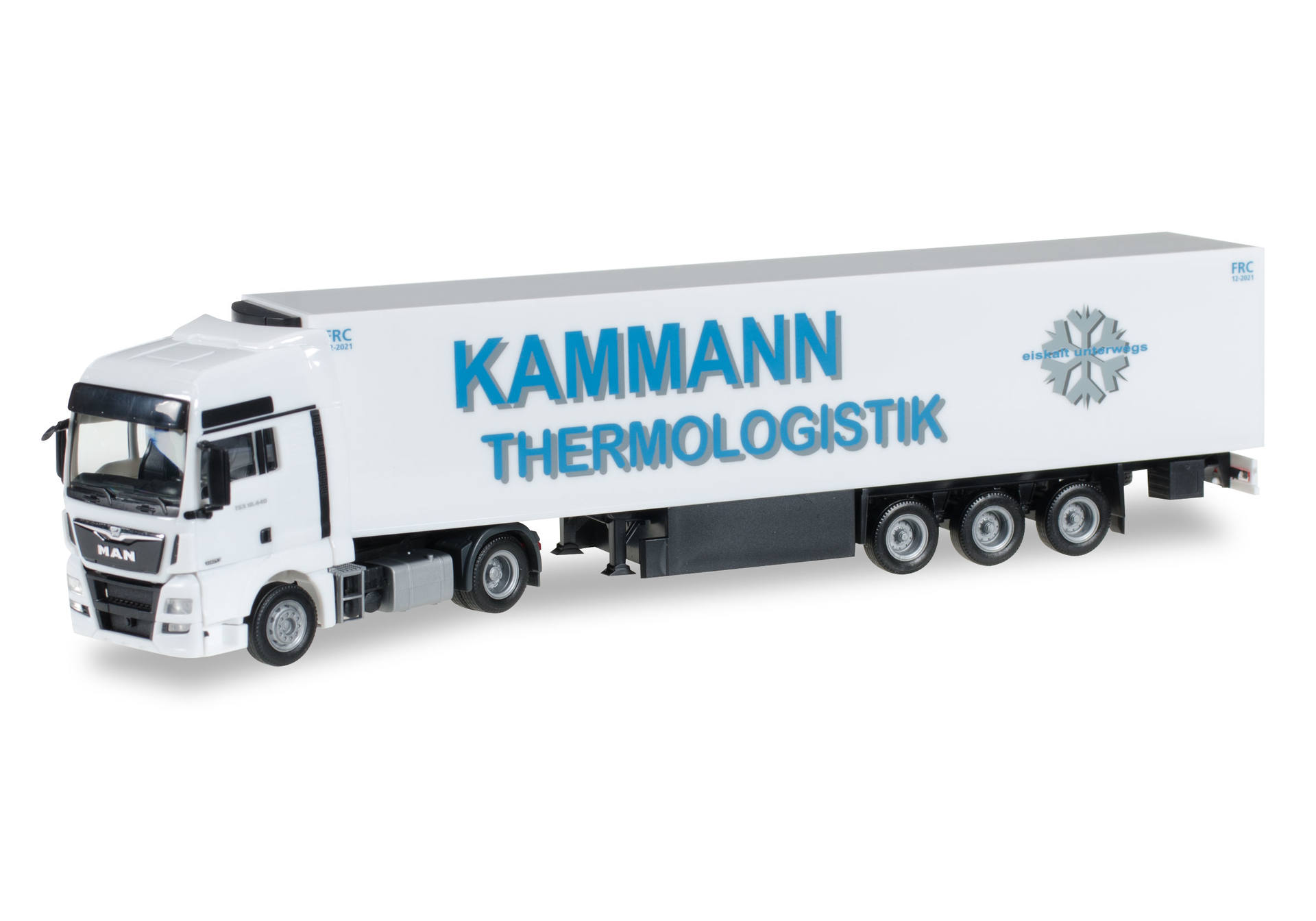 Herpa Man Tgx Xxl Euro Refrigerated Box Semitrailer Kammann