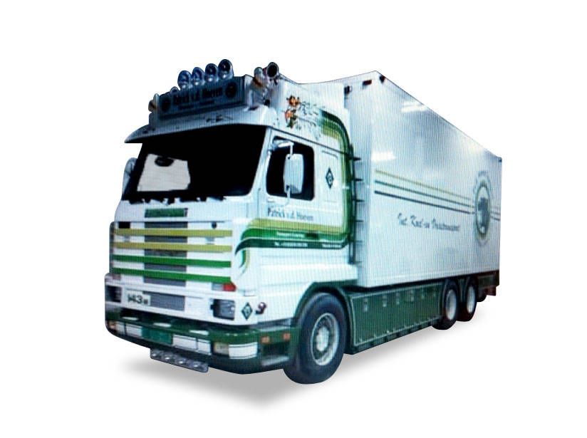 Scania 143 TL Streamline refrigerated trailer "P. v. d. Hoeven"