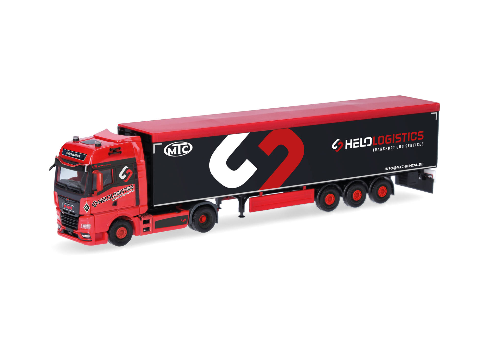 MAN TGX GX Schubboden-Sattelzug "Helo-Logistik"