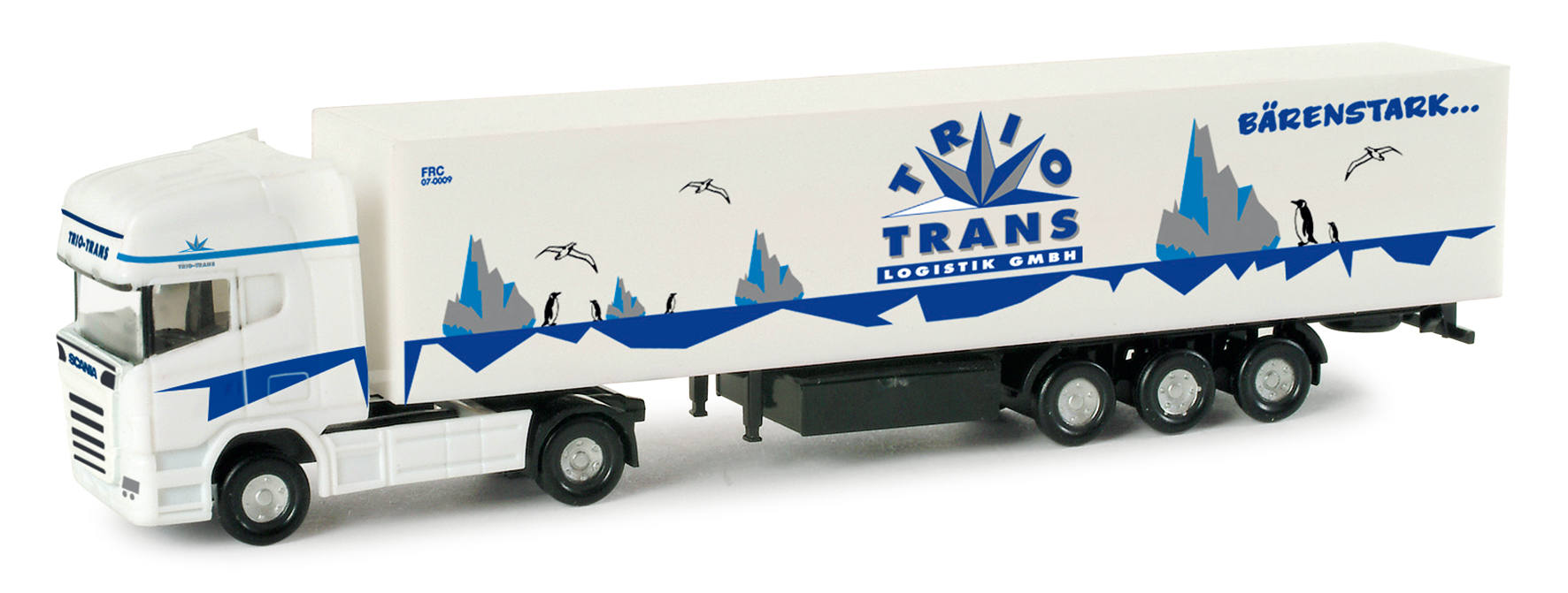 Scanie R TL box semitrailer "Trio-Trans"
