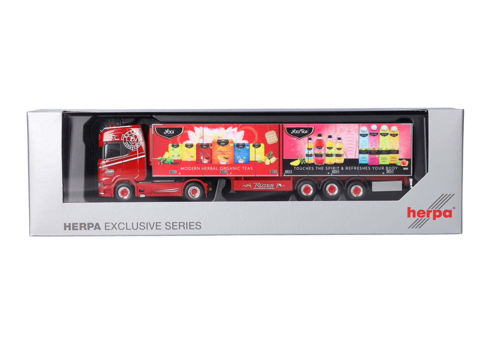 toy truck, diecast, trailer, red truck, packaging art, toy truck, truck model, red truck, trailer, packaging box