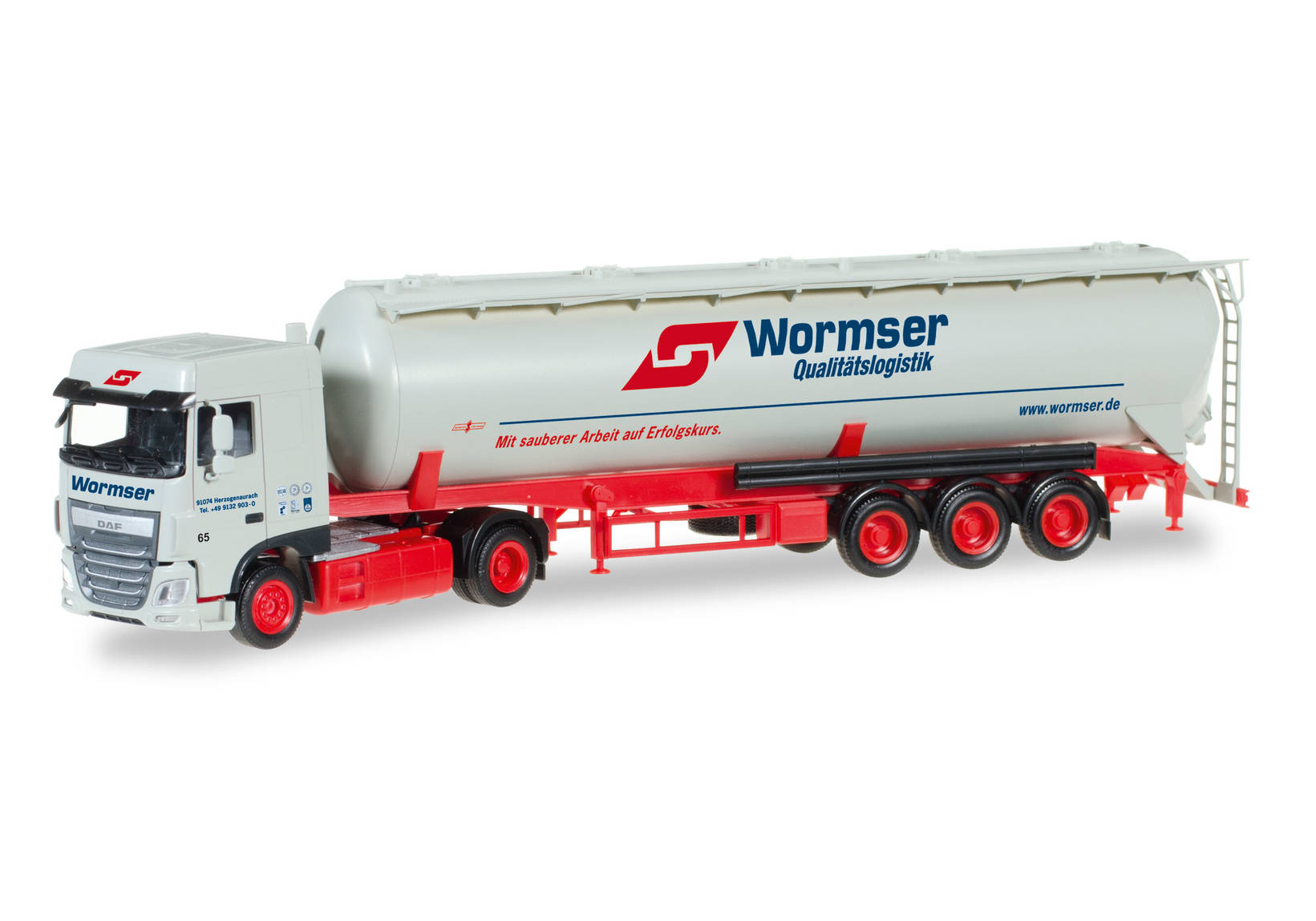 DAF XF Euro 6 SC Silo-Sattelzug "Wormser"