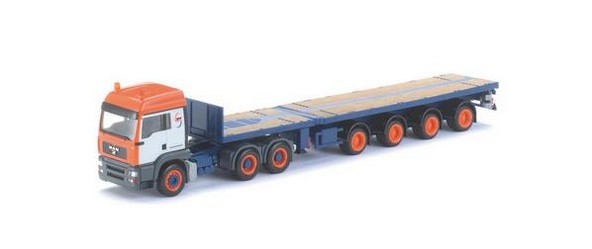 Man TGA NOOTEBOOM Teletrailer saddle train