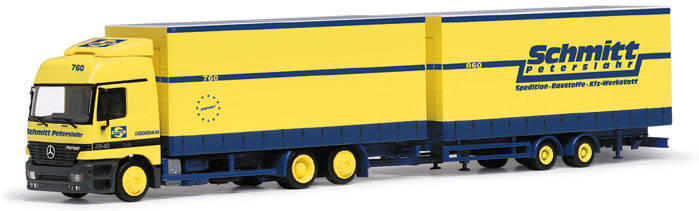 Mercedes-Benz Actros L Jumbogardinen-tandem hanger train 3A/2A