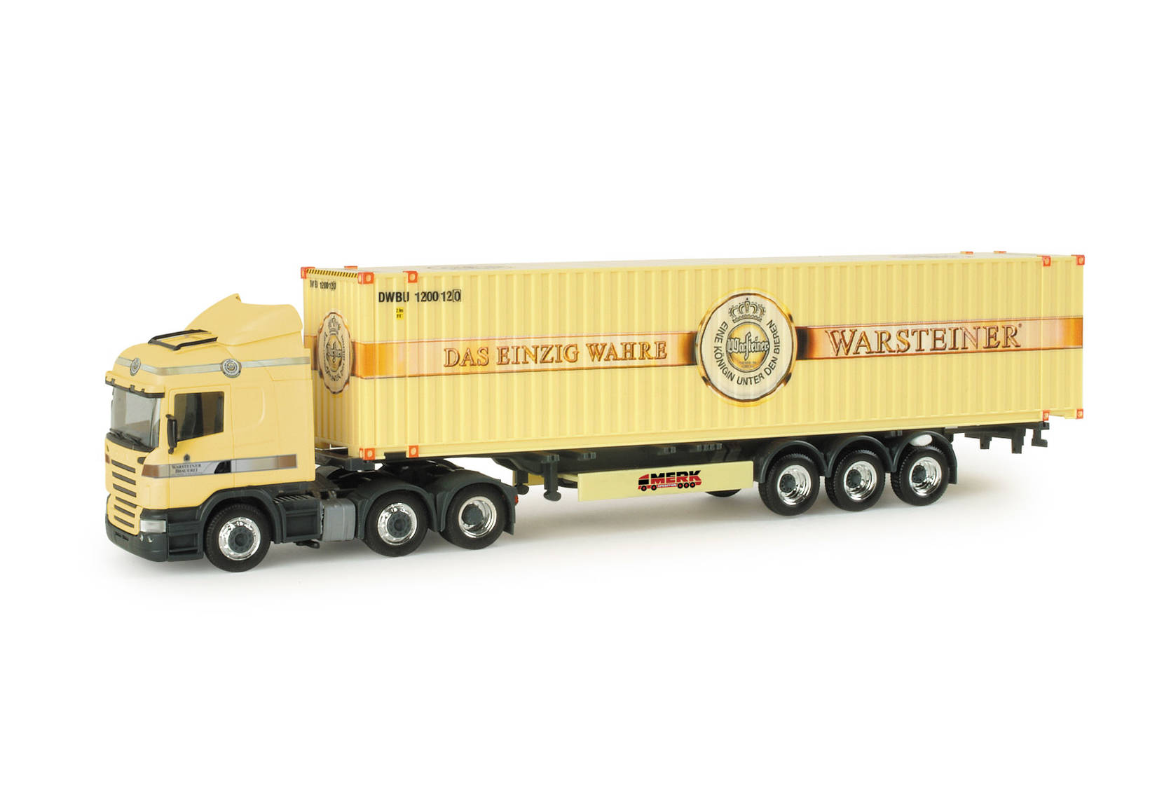 Scania R HL container semitrailer "Warsteiner"