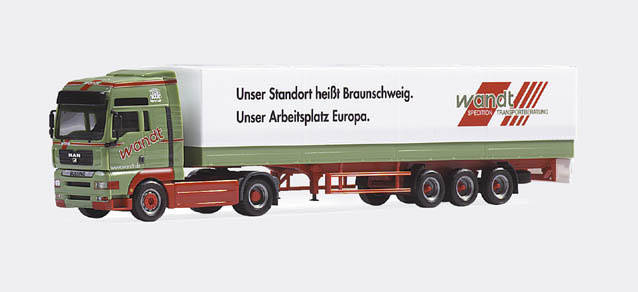 MAN TGA XXL canvascover semitrailer "Wandt"