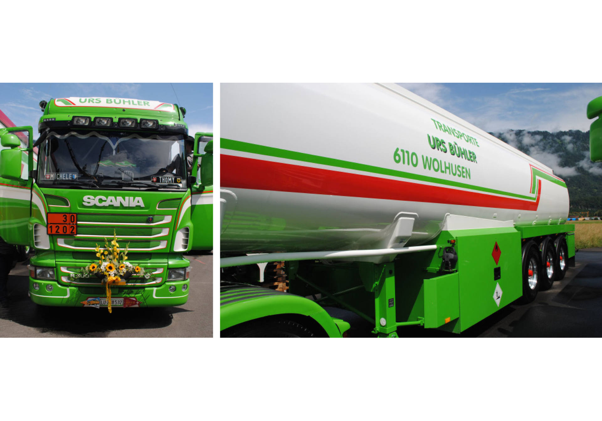 Scania R HL fuel tank semitrailer "Urs Bühler" (CH)