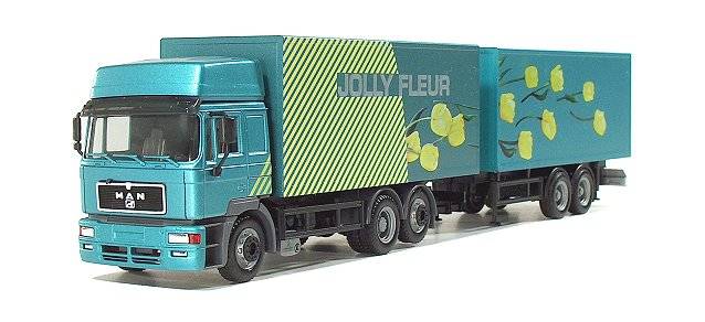 MAN F2000 box trailer "Jolly Fleur"