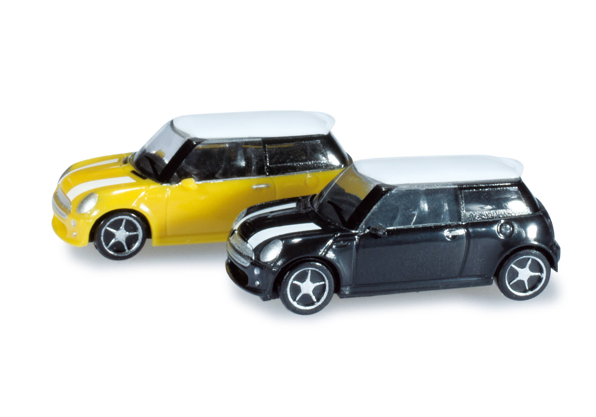 N-PKW 2-er Set "Mini Cooper" gelb/schwarz
