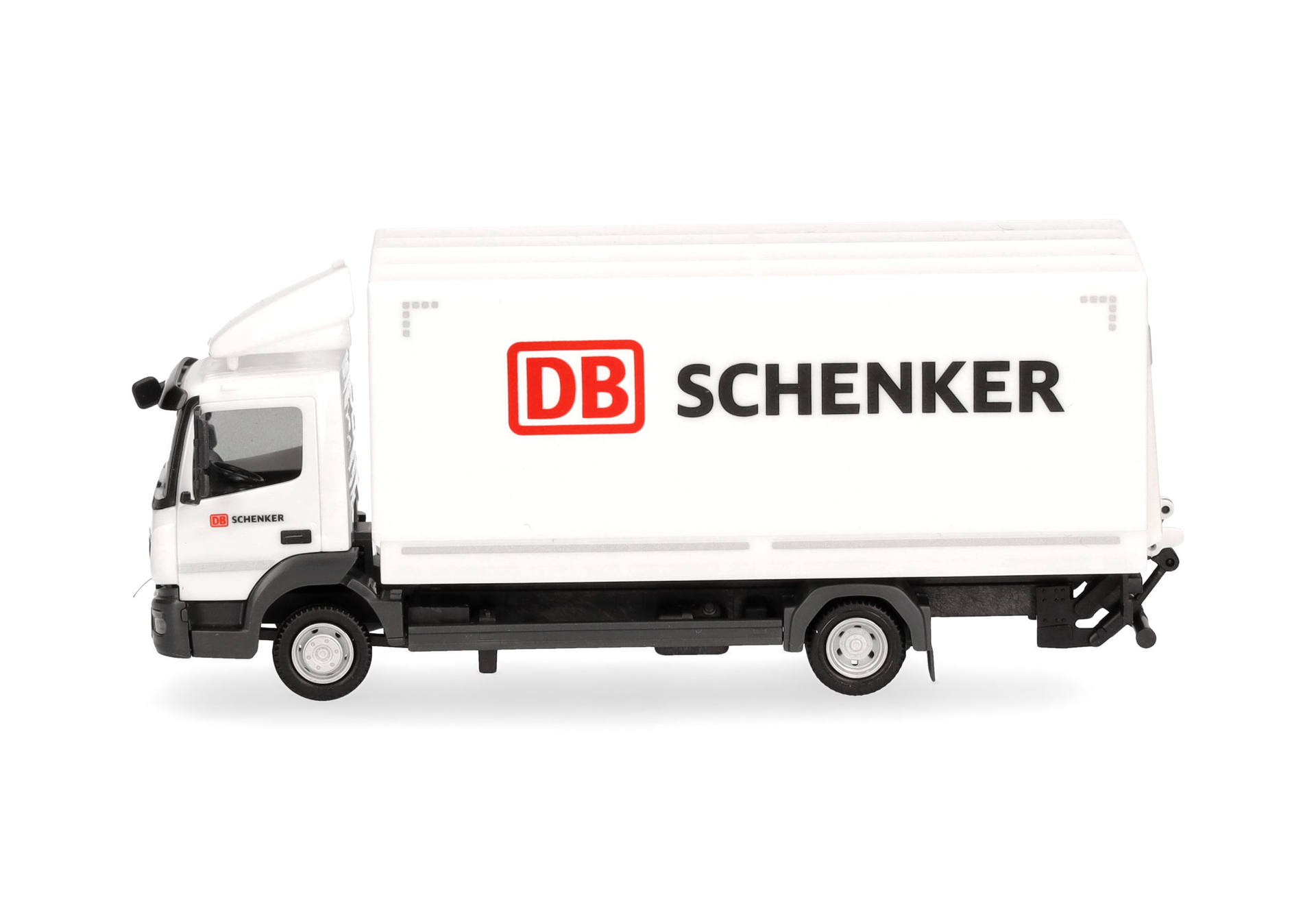 Mercedes-Benz Atego 13 canvas truck with tail lift "DB Schenker"