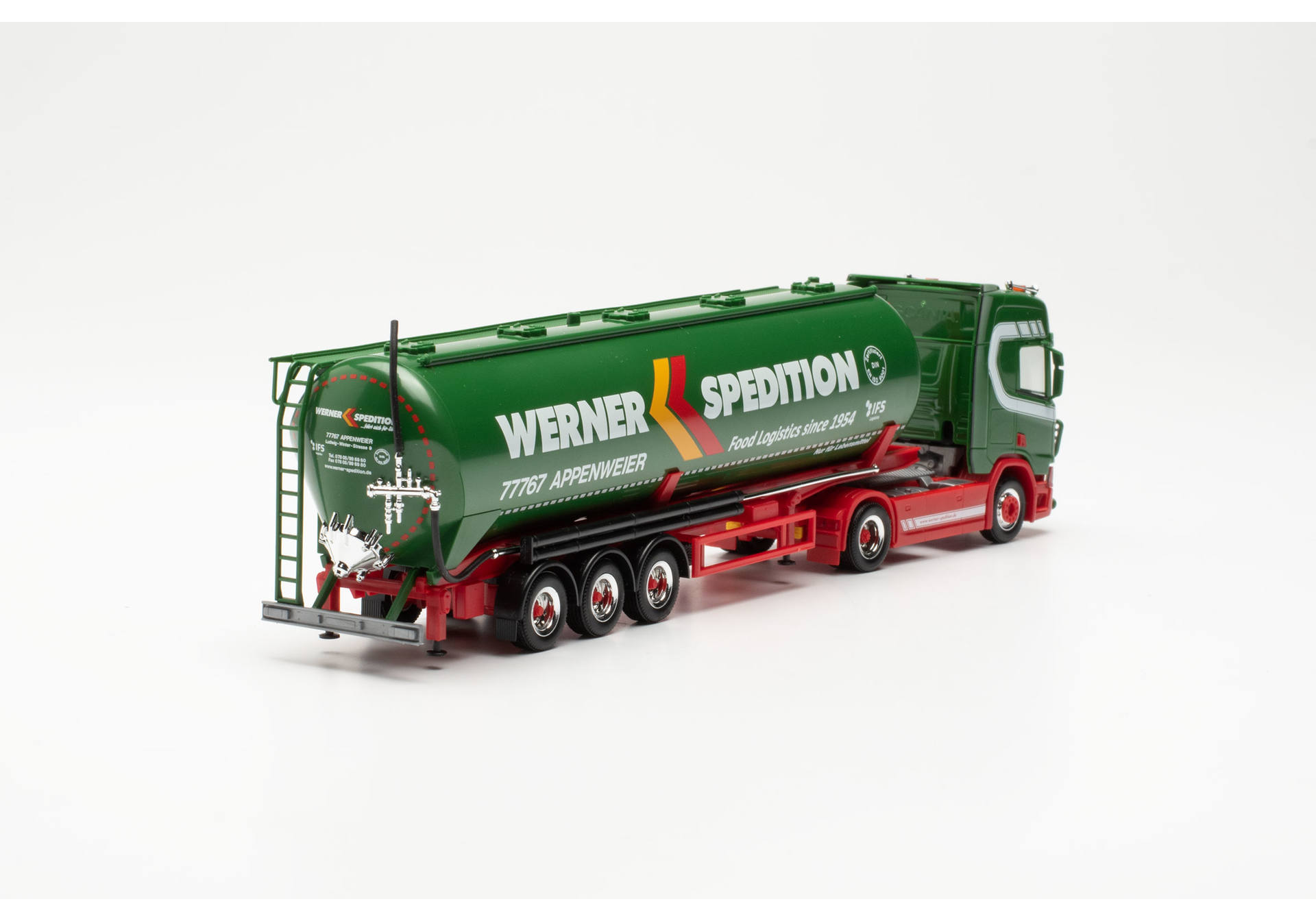 Scania CR20 HD silo semitrailer truck Feldbinder 60m³ „Spedition Werner”