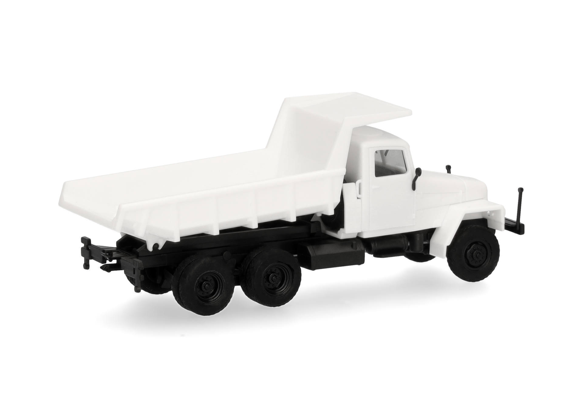 dumpinglaster,  Spielzeugfahrzeug, weiß, Kippmulde, Dreiachs-LKW