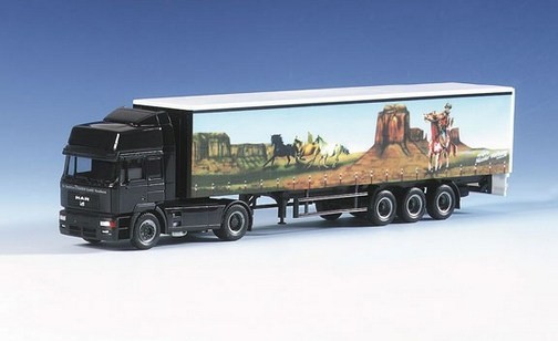 MAN F2000 EVO Gardineplanensattelzug 2a/3a