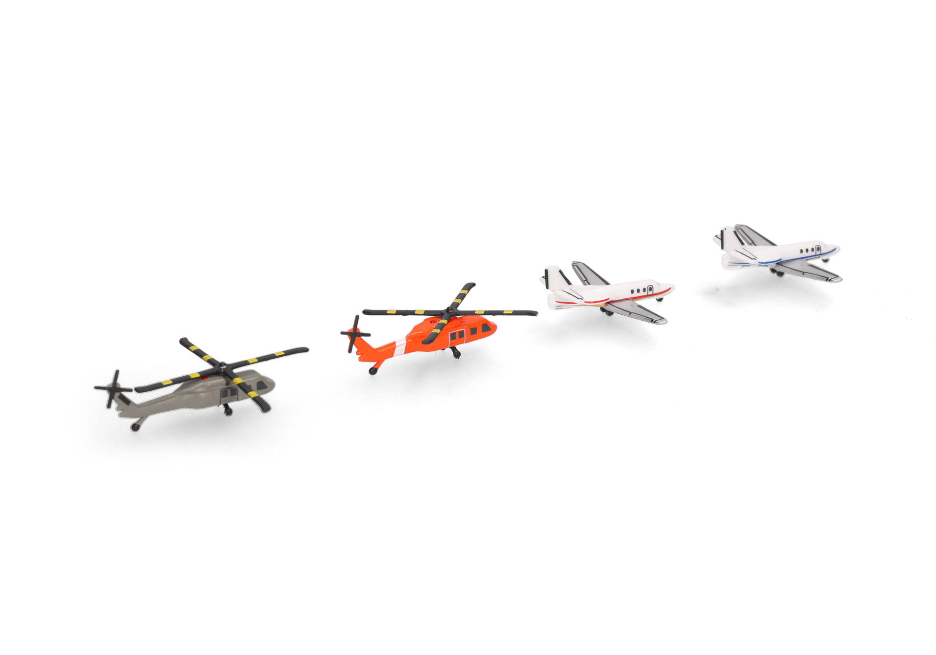 Helikopter und Bizjet Set (2+2)