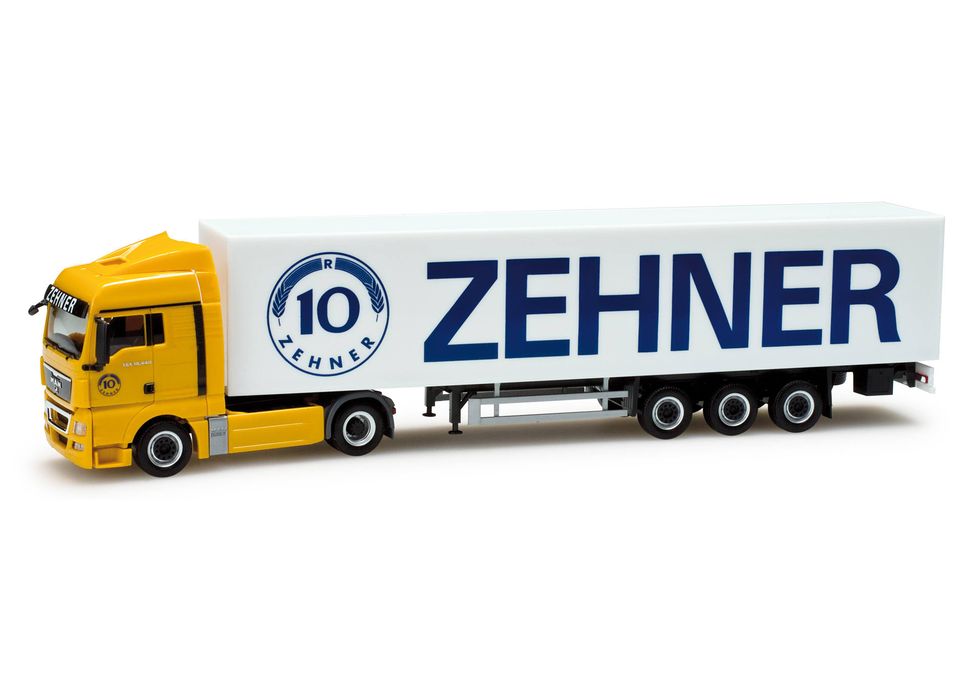 MAN TGX XLX box semitrailer "Zehner"