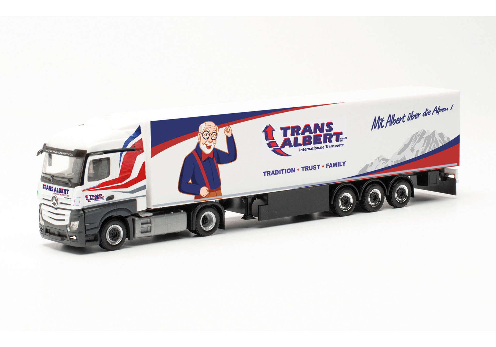 Mercedes-Benz Actros Streamspace 2.5 Kühlkoffer-Sattelzug "Transalbert" (Italien/Sluderno)