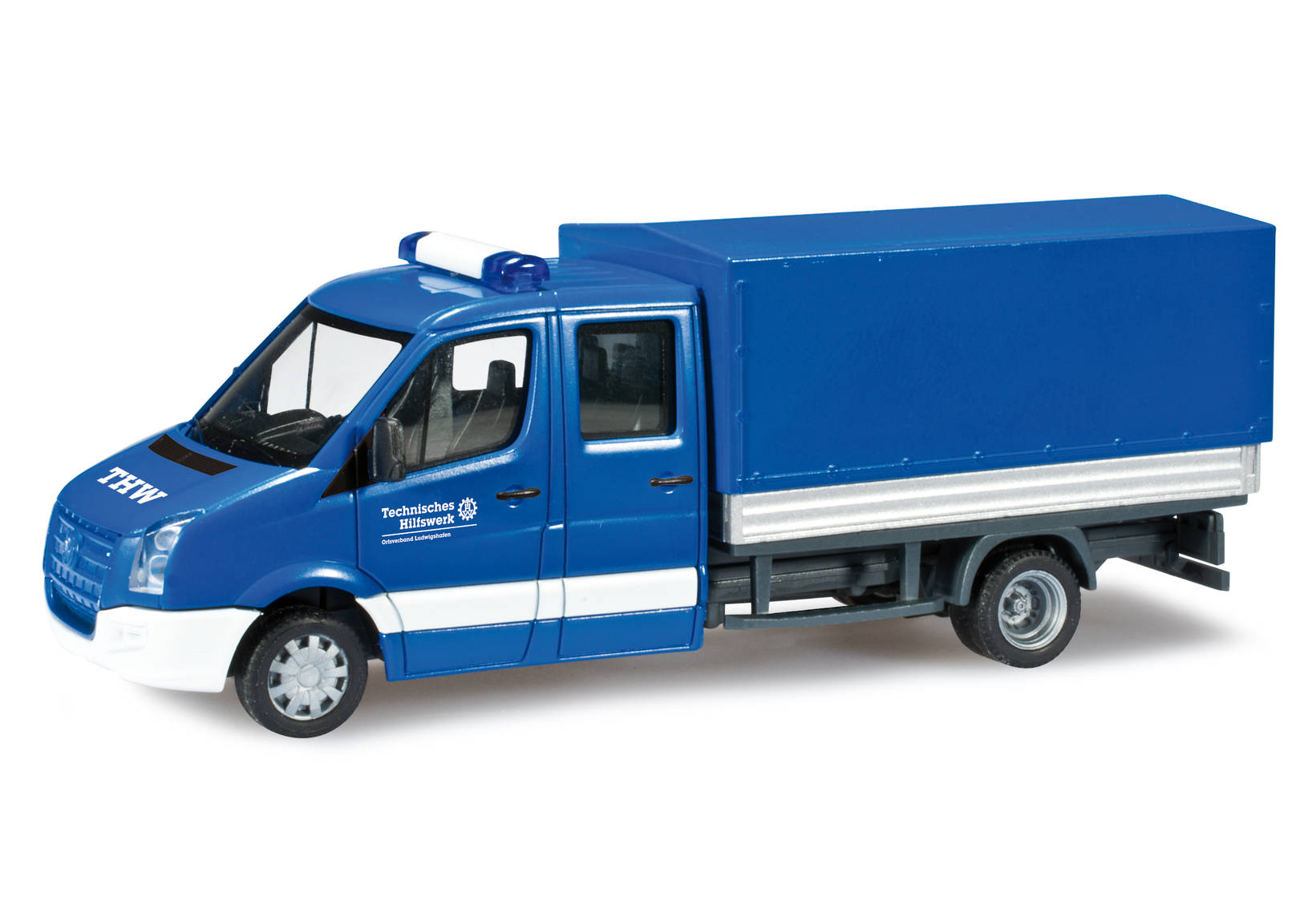 VW Crafter with double cabin and platform "THW Ludwigshafen"