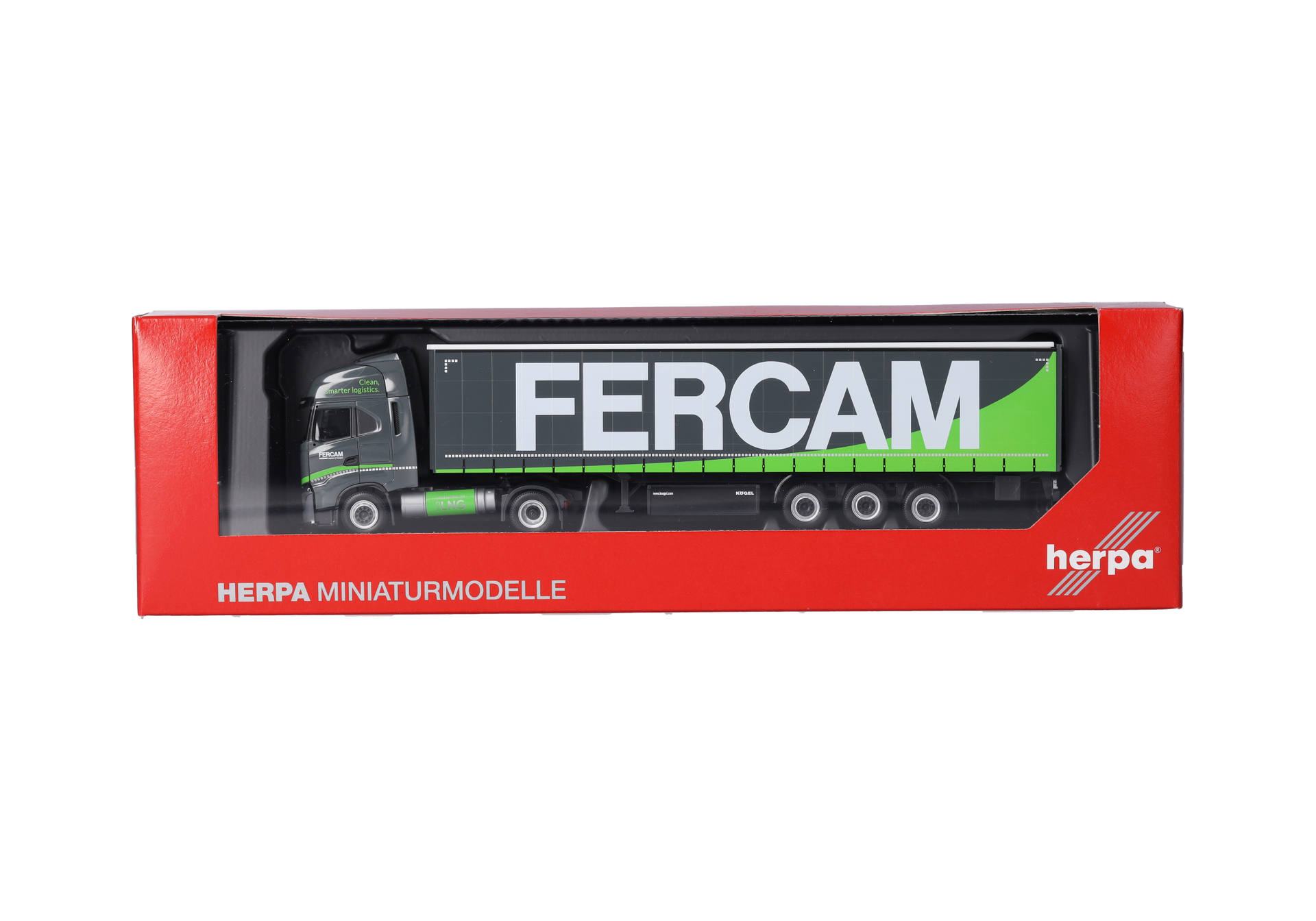 Iveco S-Way LNG Gardinenplanen-Sattelzug "Fercam" (Italien / Bozen)