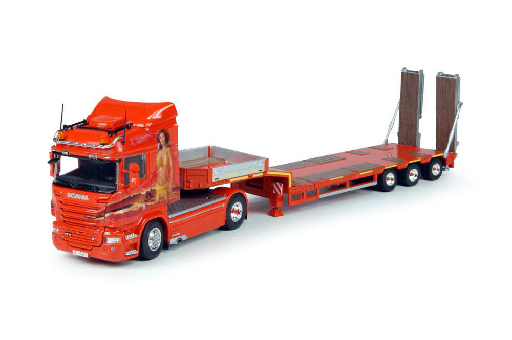 Scania R HL semi lowboy semitrailer "Mayolani"