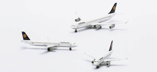 3er-Set Lufthansa A340/321/319
