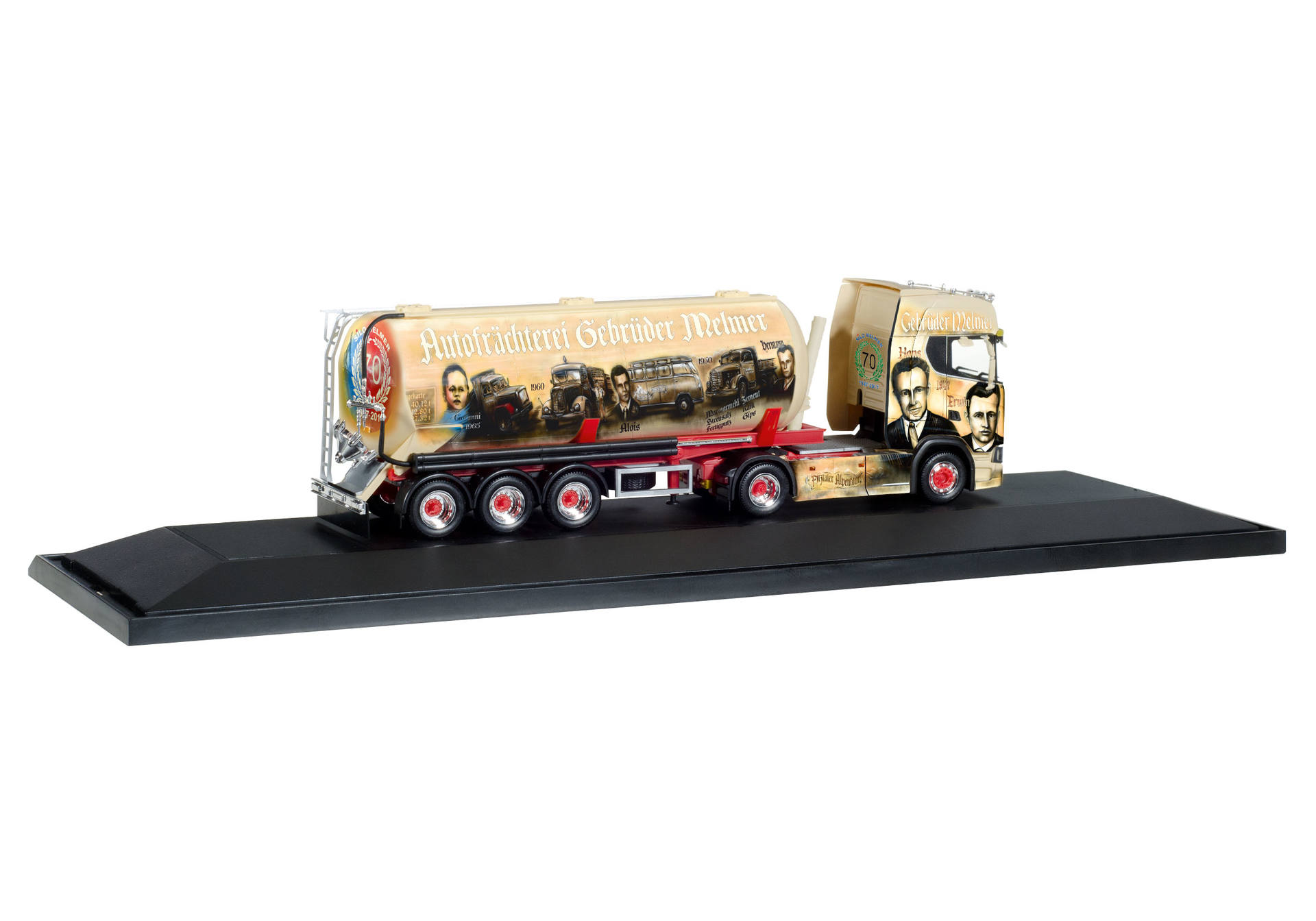 Scania CS 20 HD silo semitrailer "70 Jahre Silo Melmer" (A)