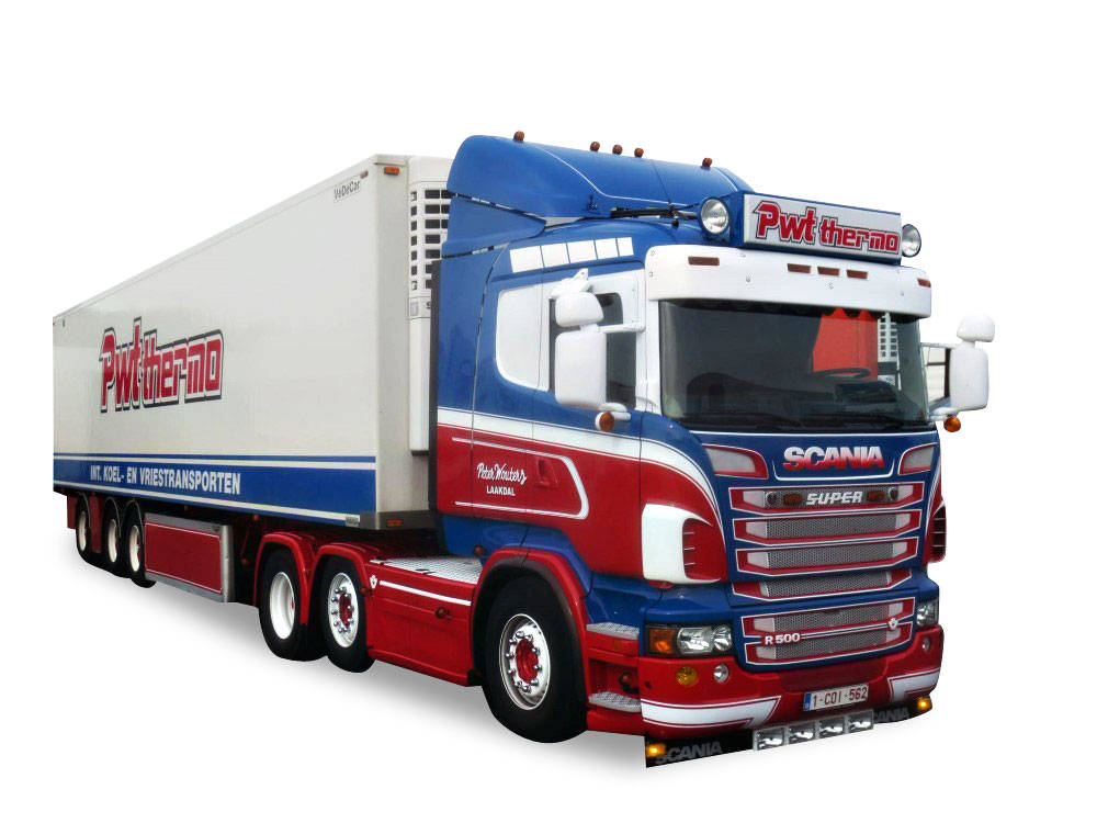 Scania R HL lowliner refrigerated semitrailer "Peter Wouter"