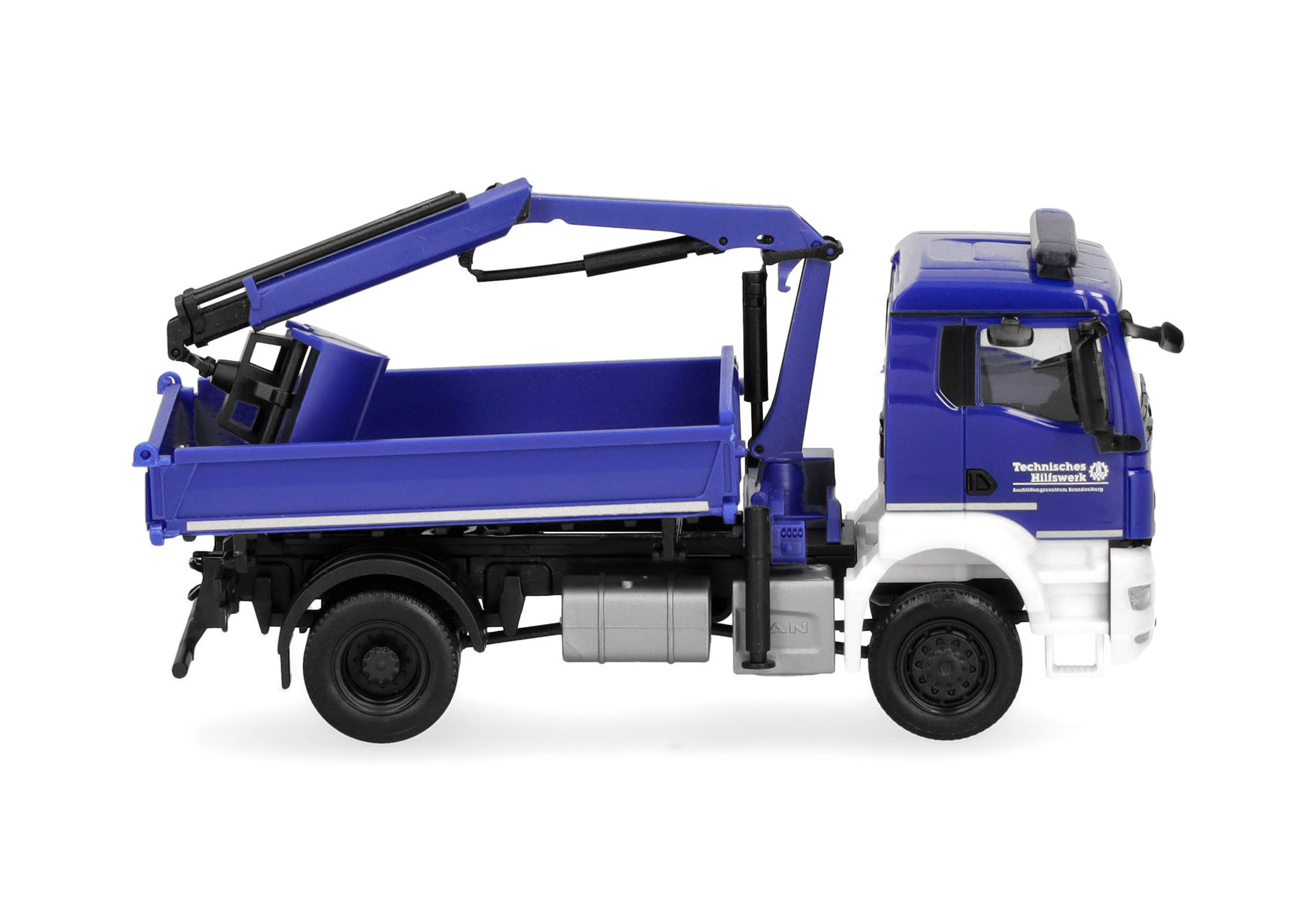 MAN TGS NN Dreiseitenkipper mit Ladekran, 2achs, "THW Brandenburg"