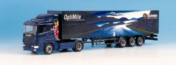 Scania 124 HL suitcase saddle train 2A/3A special box