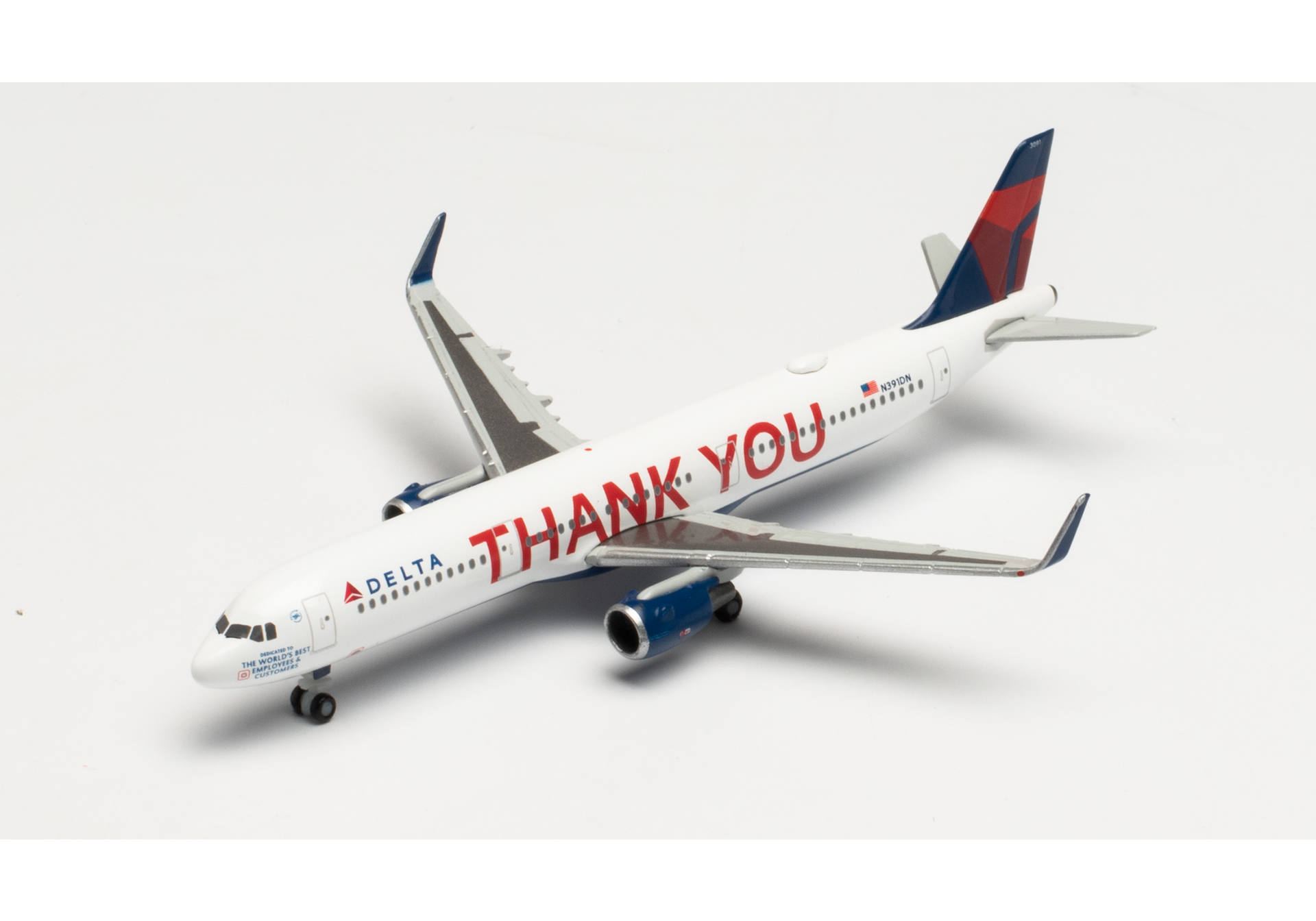 Delta Air Lines Airbus A321 “Thank you” – N391DN