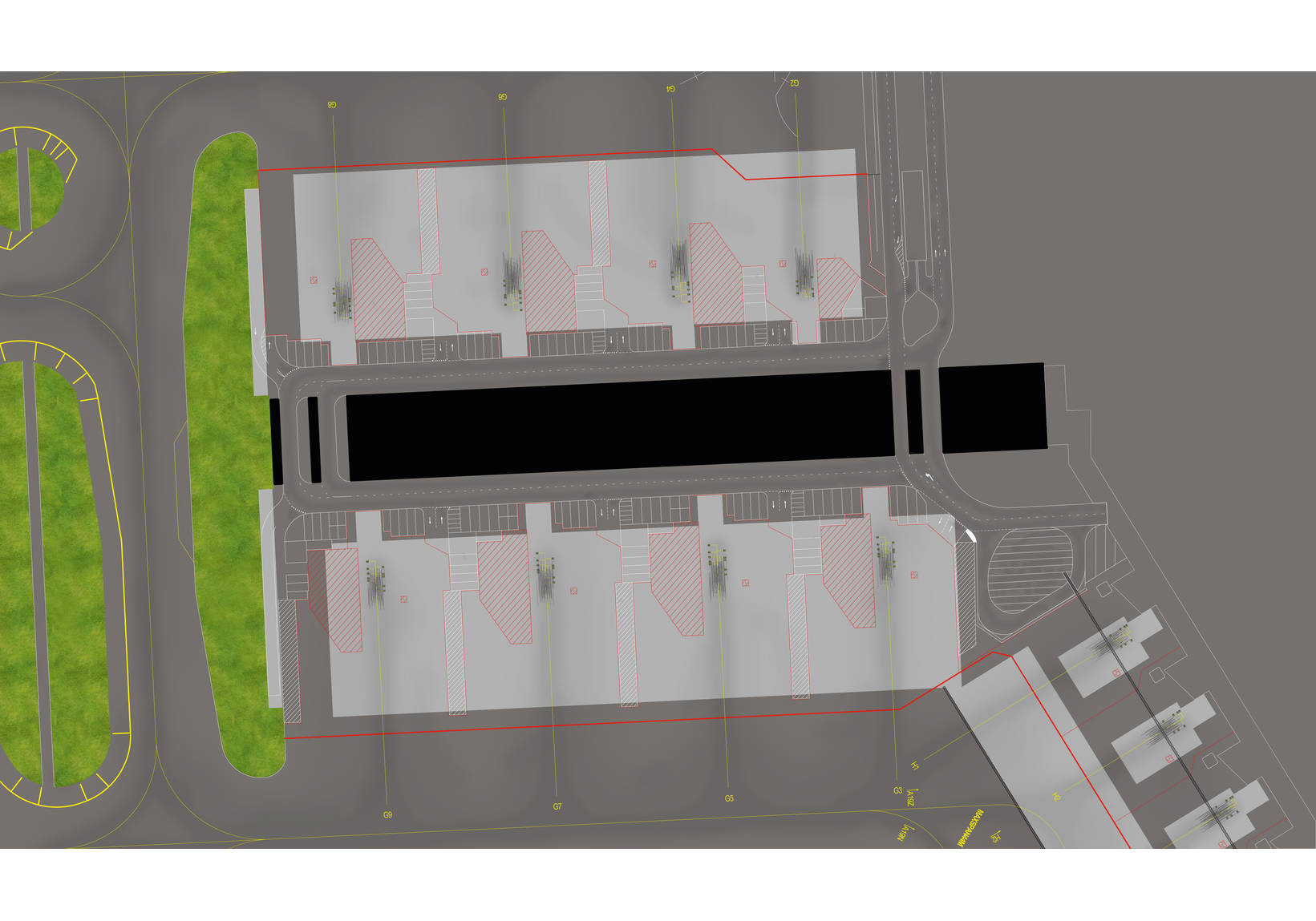 Amsterdam Airport Schiphol Pier G Ground Foil (Abmessungen: 110 x 65 cm)