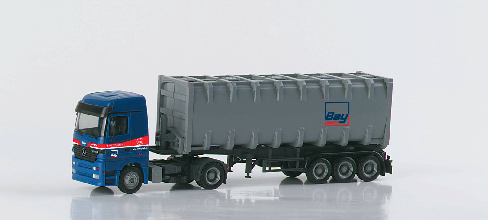 Mercedes-Benz Actros LH bulk container semitrailer "Bay"