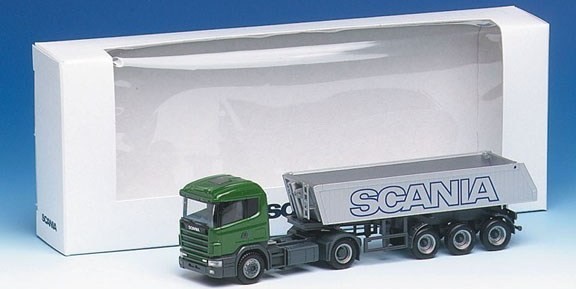 Scania 124 HL Kippmulde saddle train 2A/3A