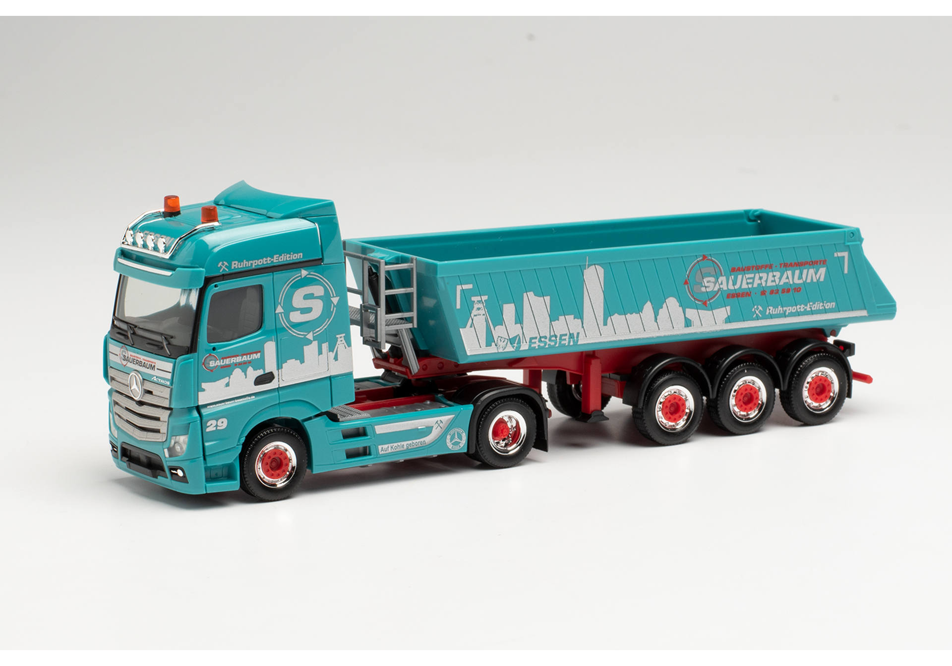 Mercedes-Benz Actros BigSpace 2.5 Schmitz dump semitrailer "Sauerbaum"