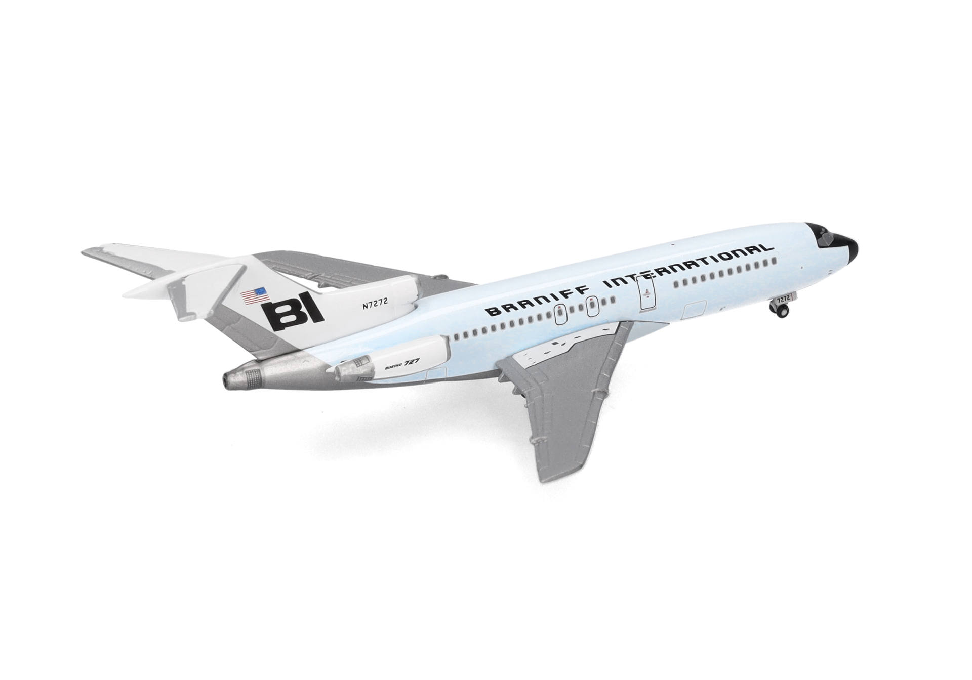 Braniff International Boeing 727-100 - Solid Light Sky Blue