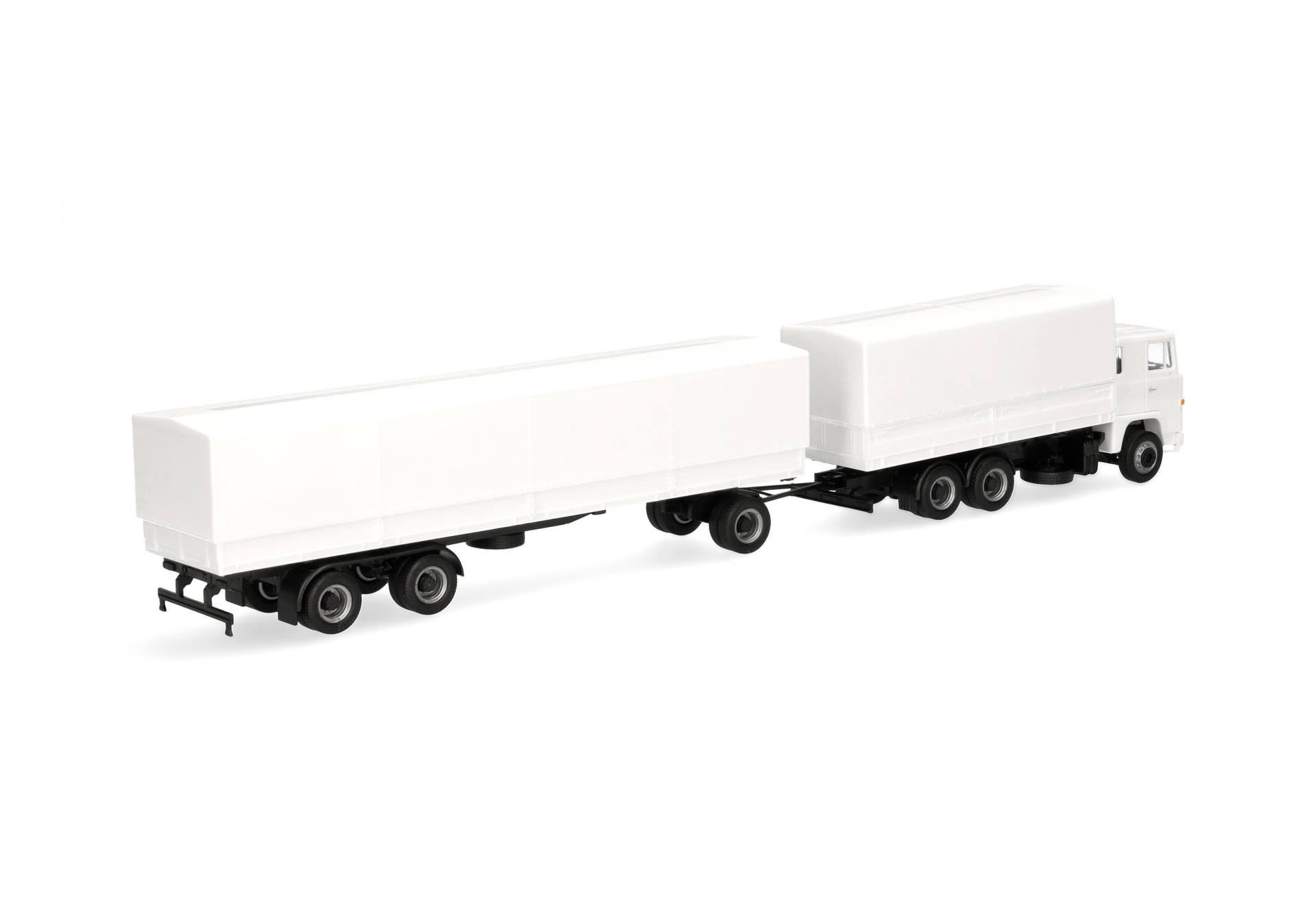 truck, trailer, lorry, white, toy model